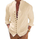 Garopaba Men’s Retro Linen Blend Shirt