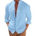 Garopaba Men’s Retro Linen Blend Shirt