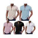 Maragogi Men’s Linen Blend Henley Shirt