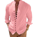 Garopaba Men’s Retro Linen Blend Shirt