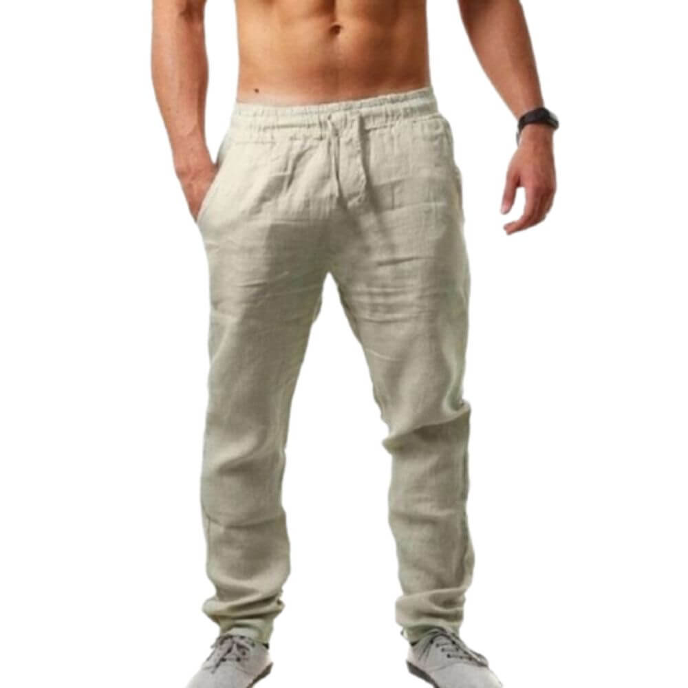Men’s Casual Linen Blend Trousers