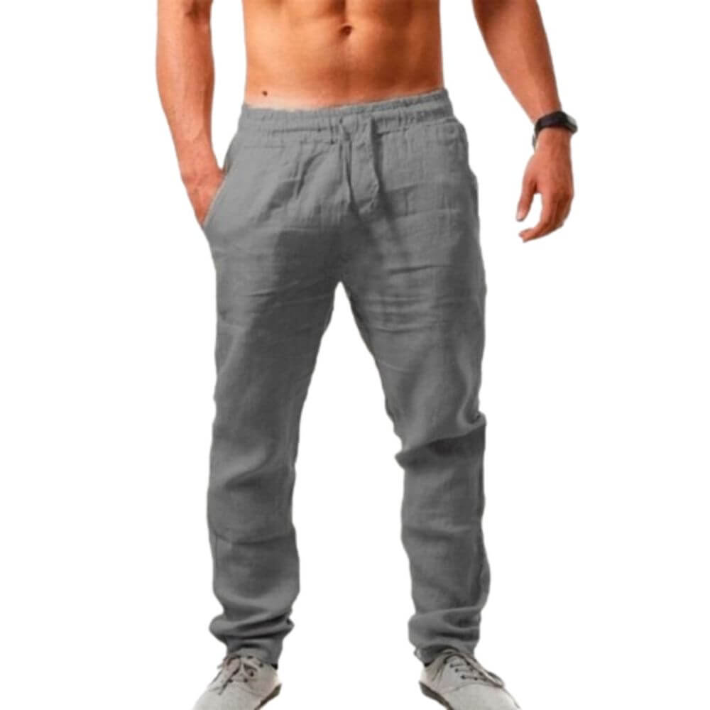 Men’s Casual Linen Blend Trousers