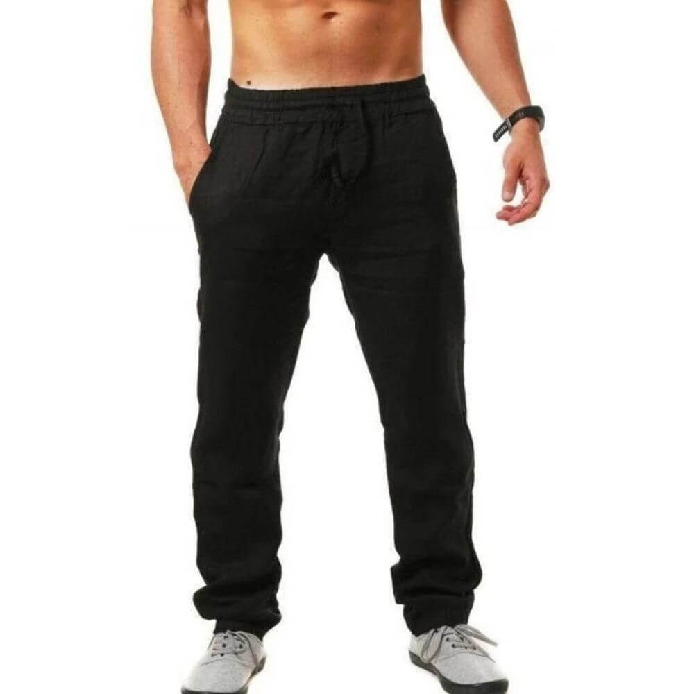 Men’s Casual Linen Blend Trousers