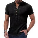 Maragogi Men’s Linen Blend Henley Shirt