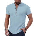Maragogi Men’s Linen Blend Henley Shirt