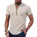 Maragogi Men’s Linen Blend Henley Shirt