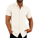 Ipanema Men’s Short-Sleeved Linen Blend Shirt