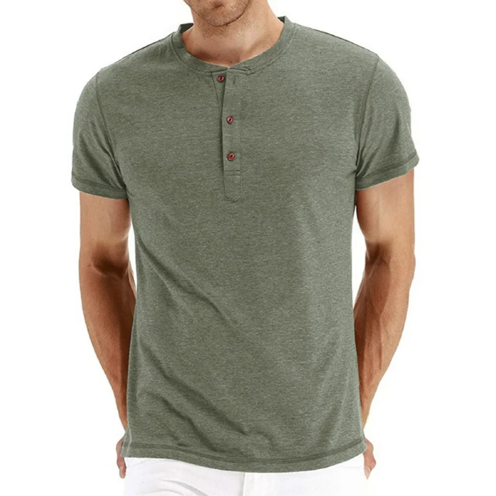 Ubatuba Men’s Henley Neck T-Shirt