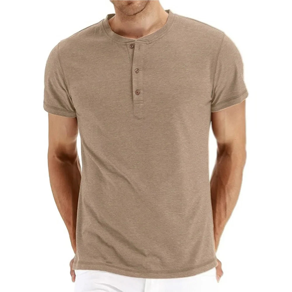 Ubatuba Men’s Henley Neck T-Shirt