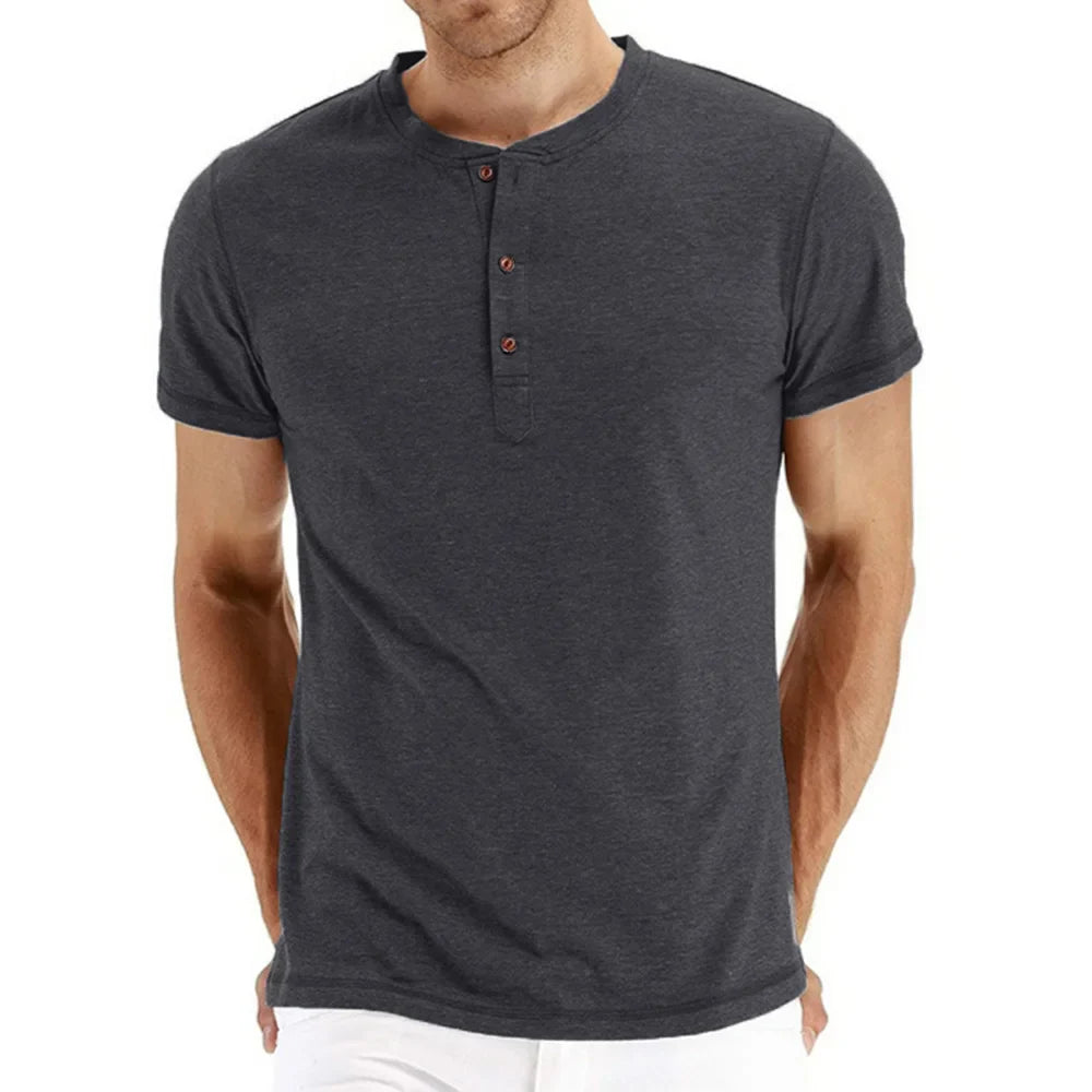 Ubatuba Men’s Henley Neck T-Shirt