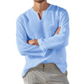 Trancoso Men’s Linen Blend V-Neck Shirt