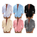 Garopaba Men’s Retro Linen Blend Shirt