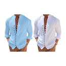Garopaba Men’s Retro Linen Blend Shirt