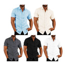 Ipanema Men’s Short-Sleeved Linen Blend Shirt