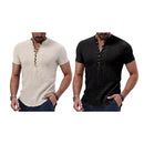 Maragogi Men’s Linen Blend Henley Shirt