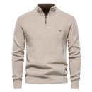 Rome Men’s Ribbed Knit Quarter-Zip Jumper