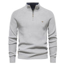 Rome Men’s Ribbed Knit Quarter-Zip Jumper