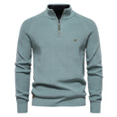 Rome Men’s Ribbed Knit Quarter-Zip Jumper