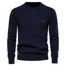 Parma Men’s Textured Diamond Knit Jumper