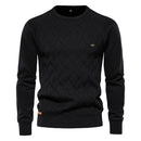 Parma Men’s Textured Diamond Knit Jumper