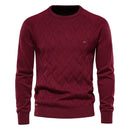 Parma Men’s Textured Diamond Knit Jumper