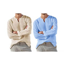 Trancoso Men’s Linen Blend V-Neck Shirt